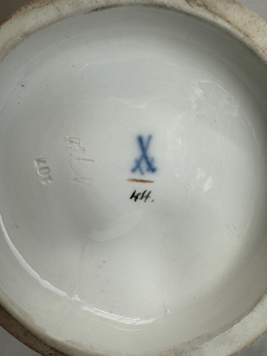 Meissen - Groupe en porcelaine Allégorie de la Peinture-photo-6