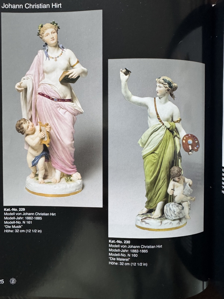 Meissen - Groupe en porcelaine Allégorie de la Peinture-photo-7