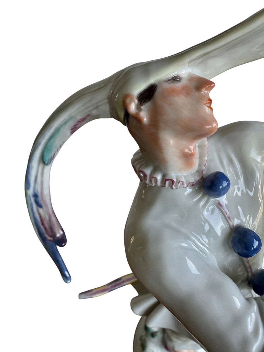 Meissen - Figure en porcelaine créé par Paul Scheurich « Danseuse Masquée »-photo-4