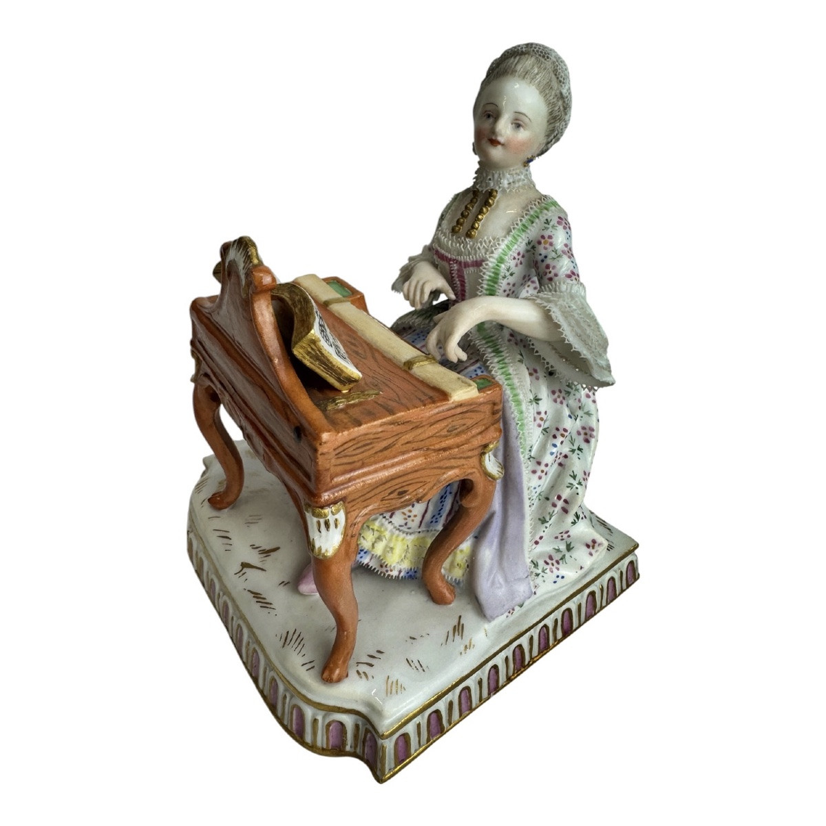 Meissen Porcelain Figure Allegory - Hearing-photo-2