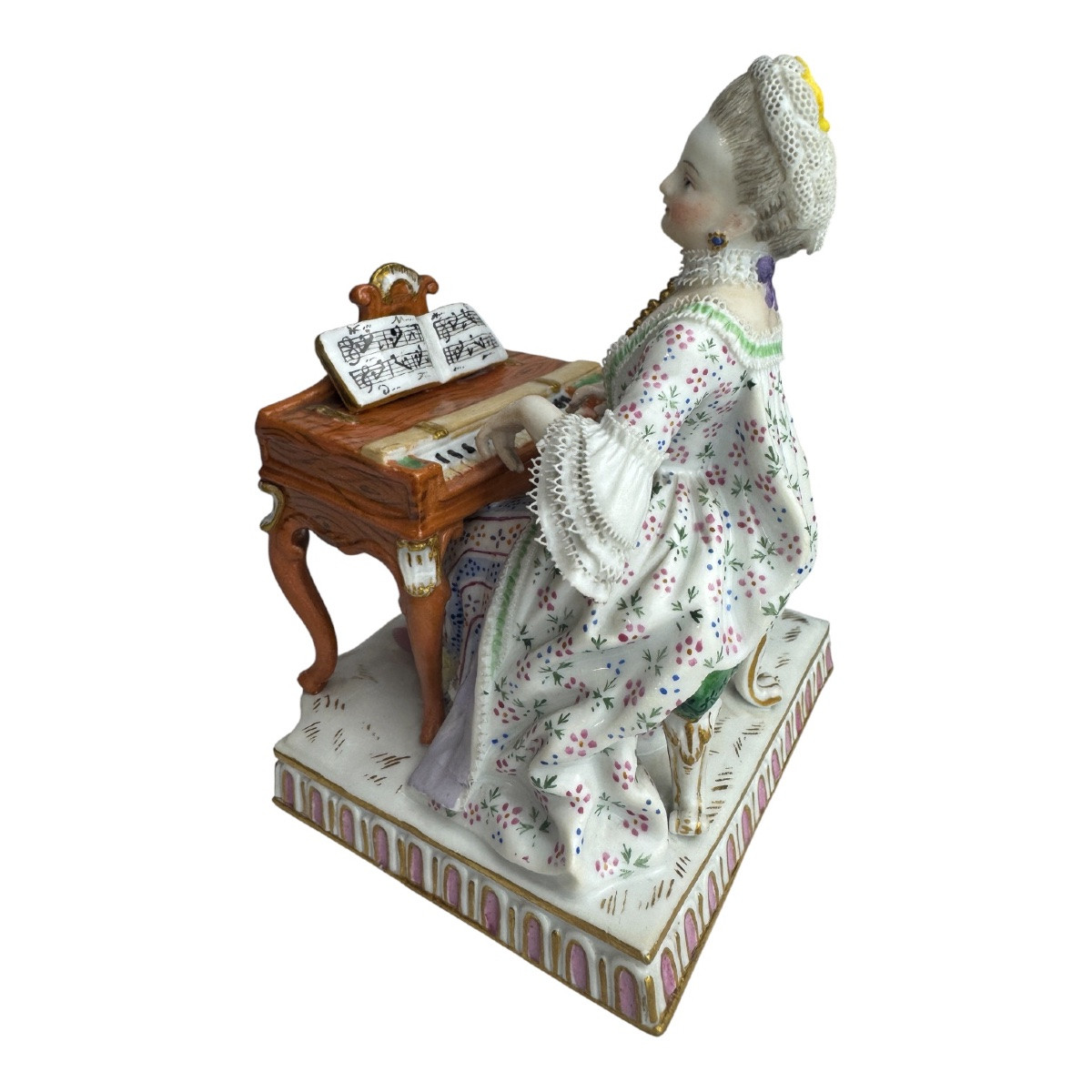 Meissen Porcelain Figure Allegory - Hearing-photo-3