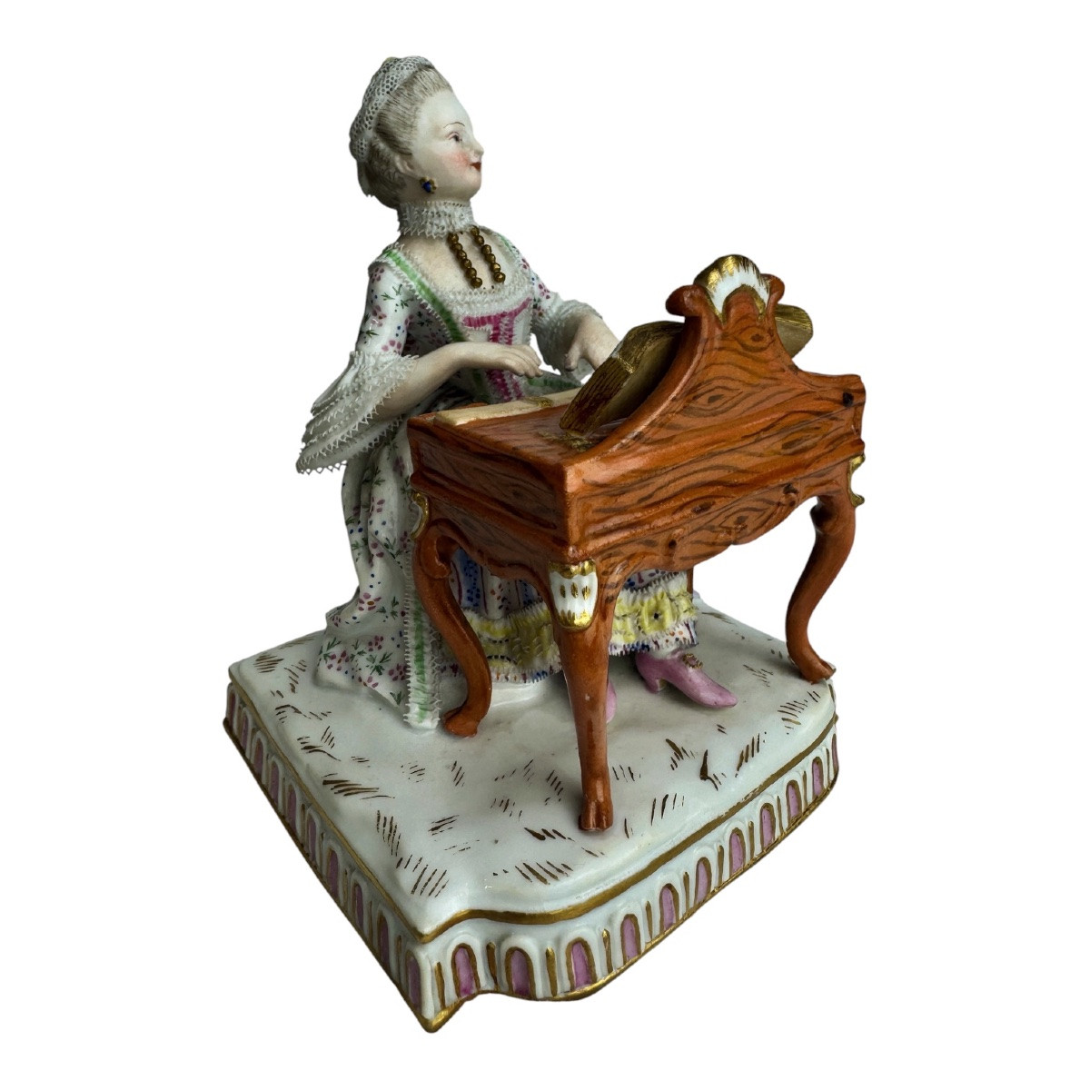 Meissen Porcelain Figure Allegory - Hearing-photo-3