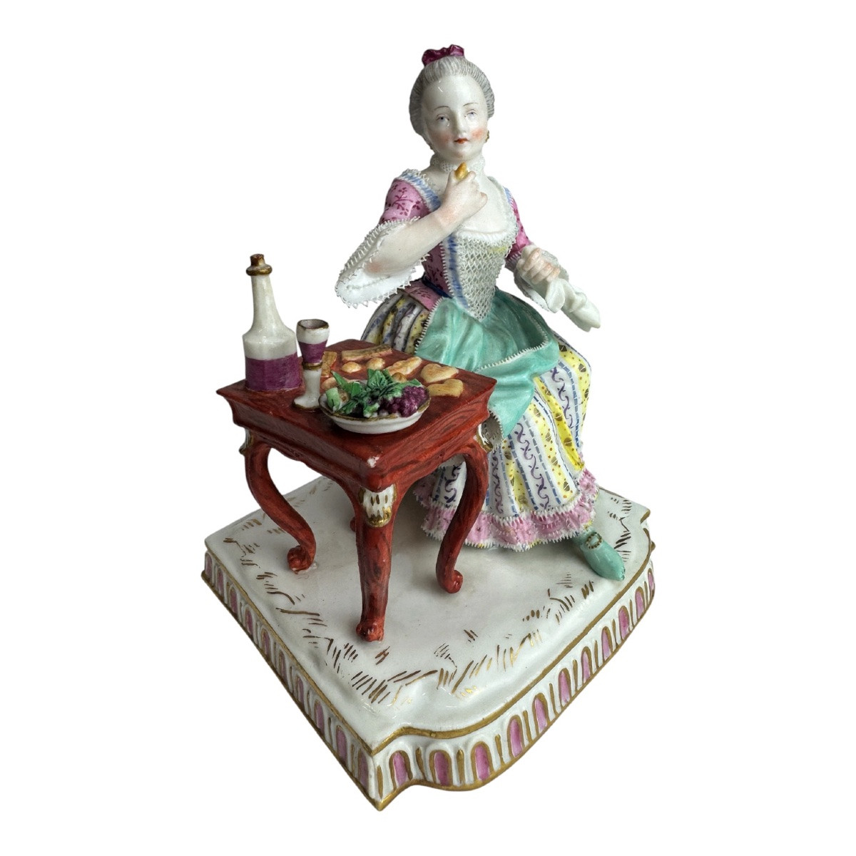 Meissen Porcelain Figure Allegory - Taste-photo-2