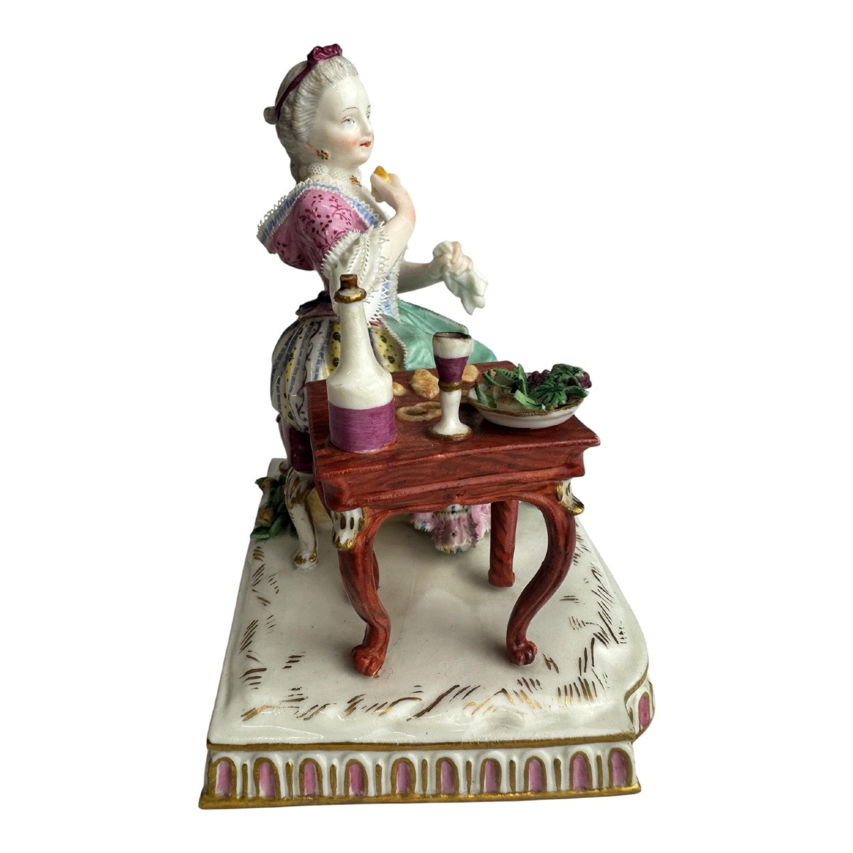 Meissen Porcelain Figure Allegory - Taste-photo-3