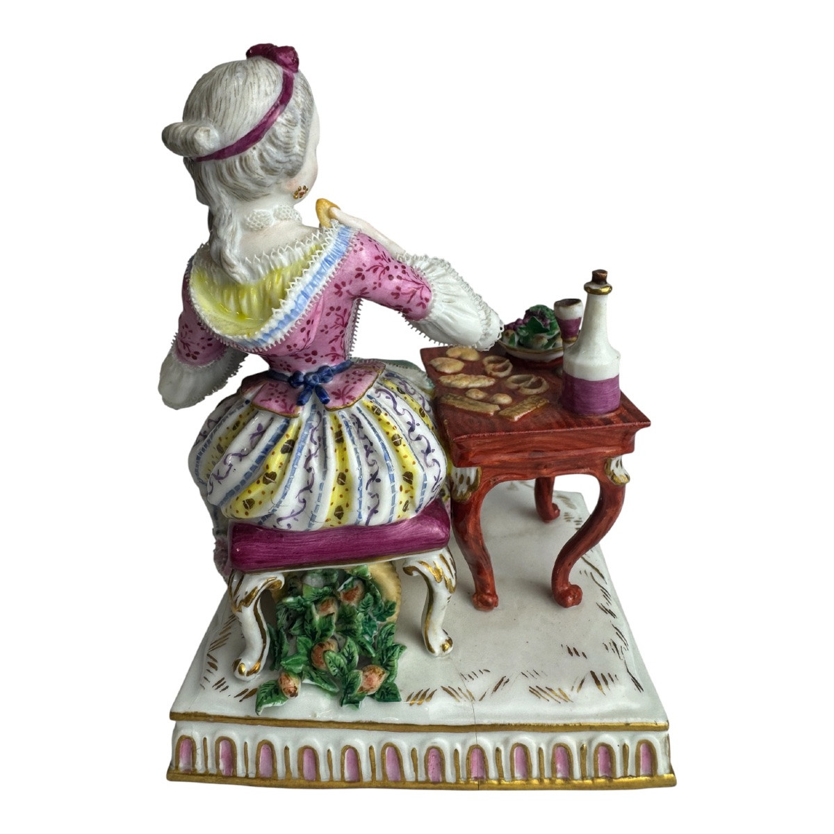 Meissen Porcelain Figure Allegory - Taste-photo-4