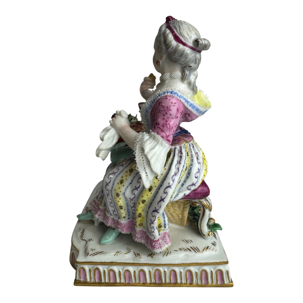 Meissen Porcelain Figure Allegory - Taste-photo-2