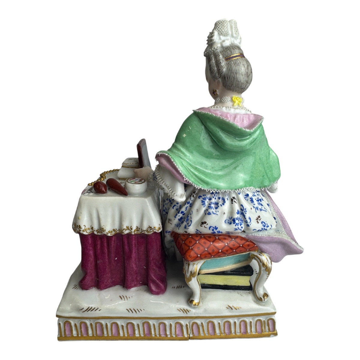 Meissen figure en porcelaine Allégorie - La Vue-photo-4