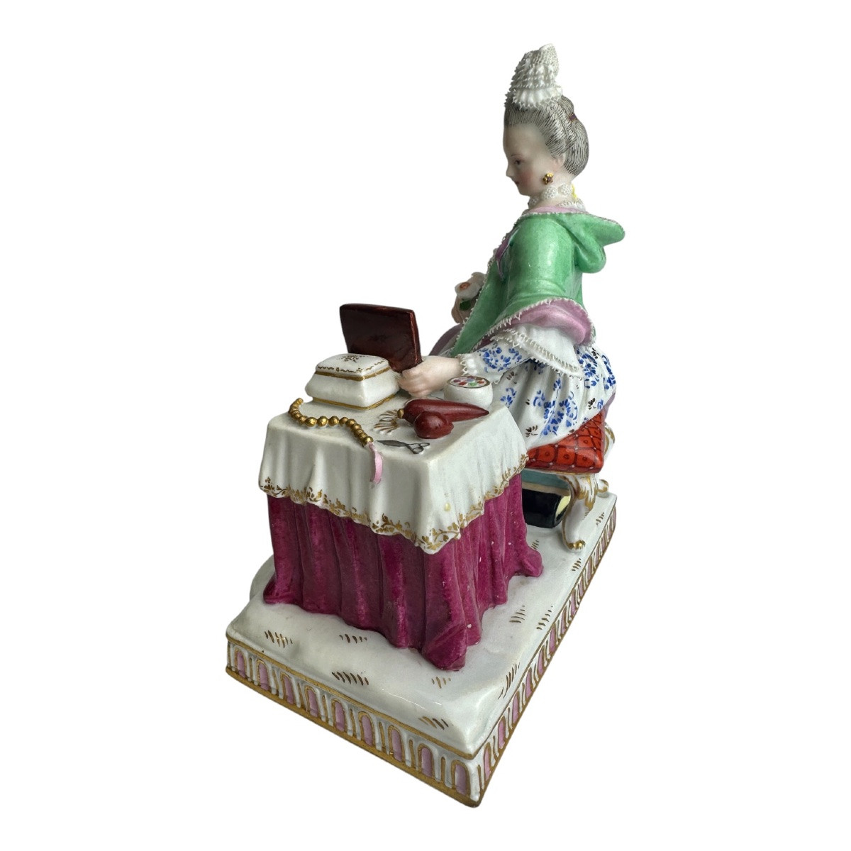 Meissen figure en porcelaine Allégorie - La Vue-photo-2