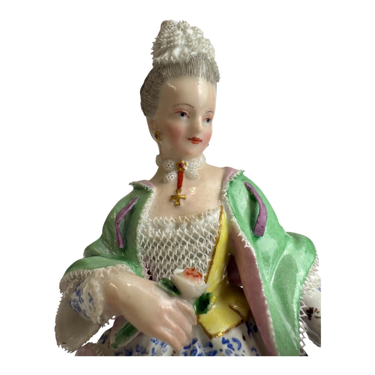 Meissen figure en porcelaine Allégorie - La Vue-photo-5