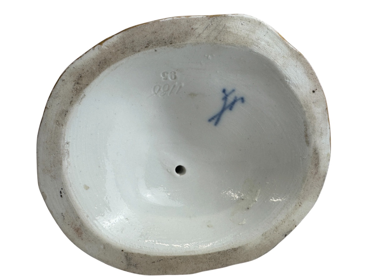 Candlestick In Meissen Porcelain-photo-6