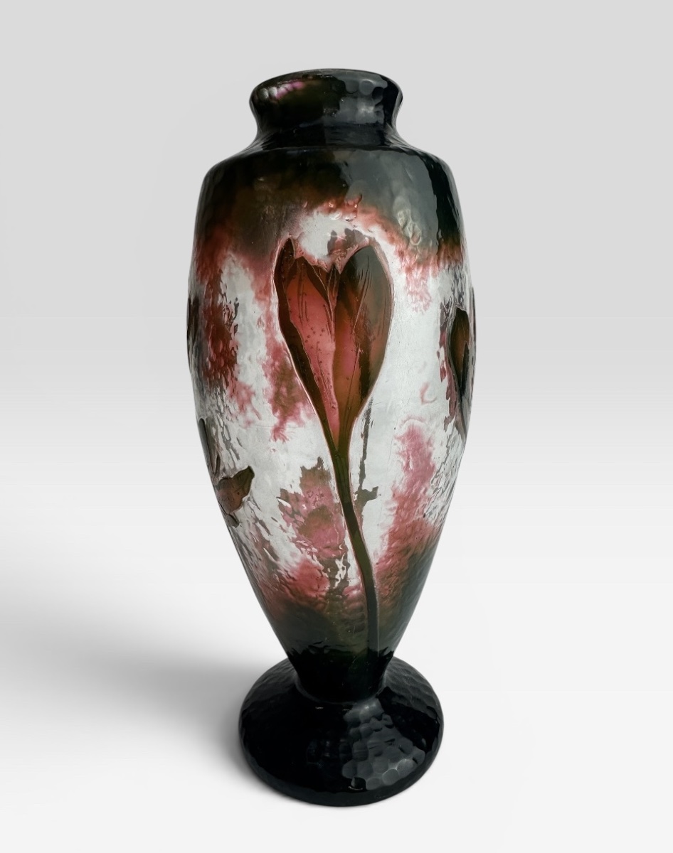 Daum Nancy - Vase ''Colchiques''-photo-3