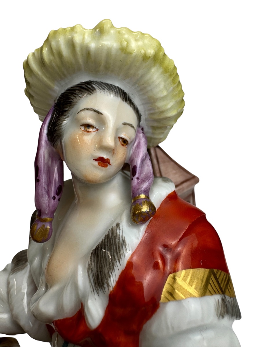 Meissen - Porcelain Figurine Of A Malabar Woman-photo-5
