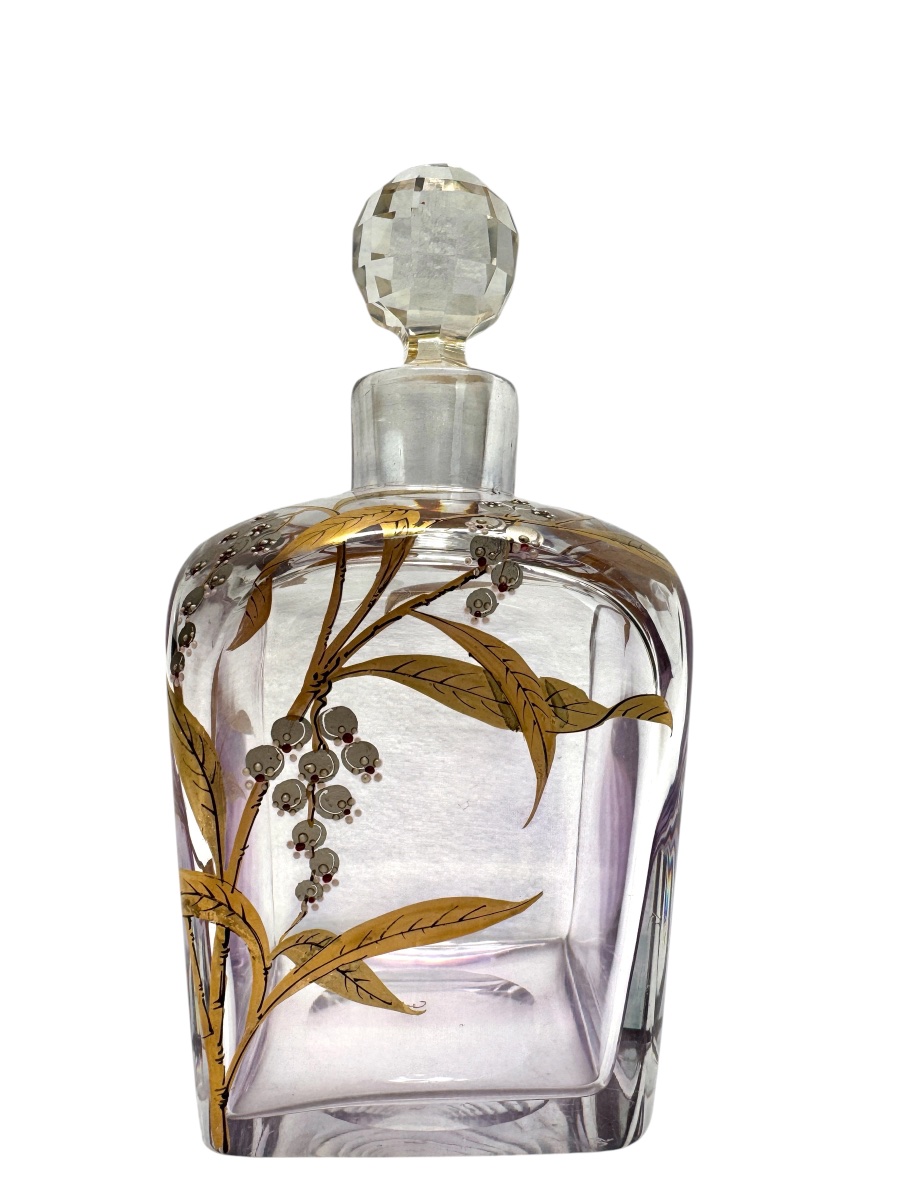 Liqueur Set Decorated With Lily-of-the-valley Motifs, Circa 1900-photo-3
