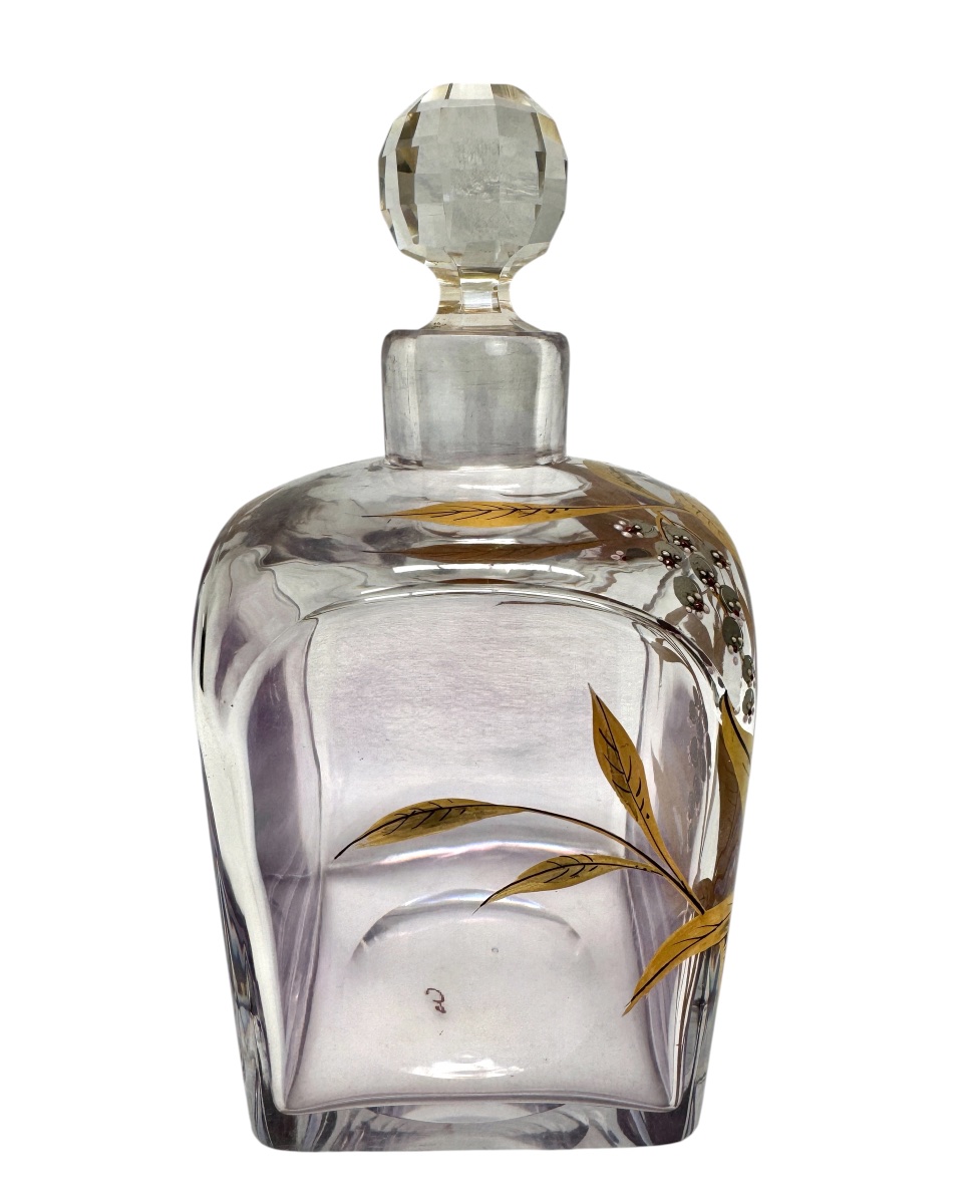Liqueur Set Decorated With Lily-of-the-valley Motifs, Circa 1900-photo-4