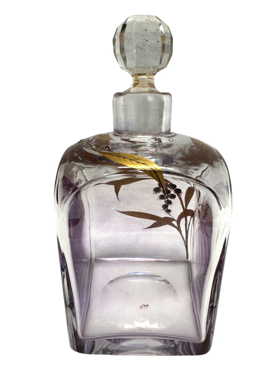 Liqueur Set Decorated With Lily-of-the-valley Motifs, Circa 1900-photo-1