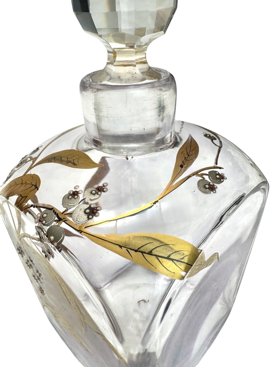 Liqueur Set Decorated With Lily-of-the-valley Motifs, Circa 1900-photo-3