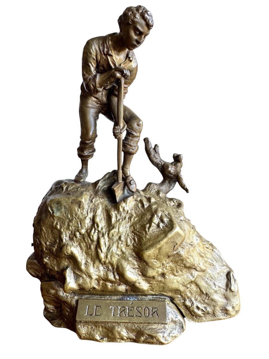 Carl Kauba - Metamorphic Bronze Sculpture  "the Treasure" -photo-2