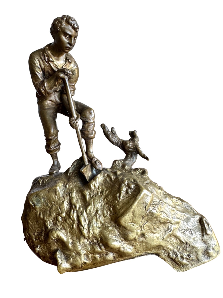Carl Kauba - Metamorphic Bronze Sculpture  "the Treasure" -photo-3