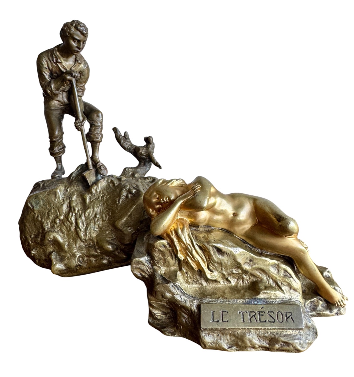 Carl Kauba - Metamorphic Bronze Sculpture  "the Treasure" 