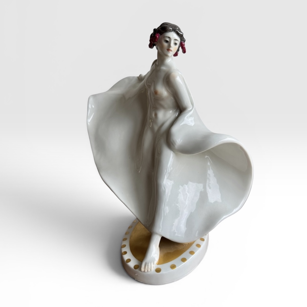 Meissen - Porcelain Figurine “the Dancer Loïe Fuller”-photo-3
