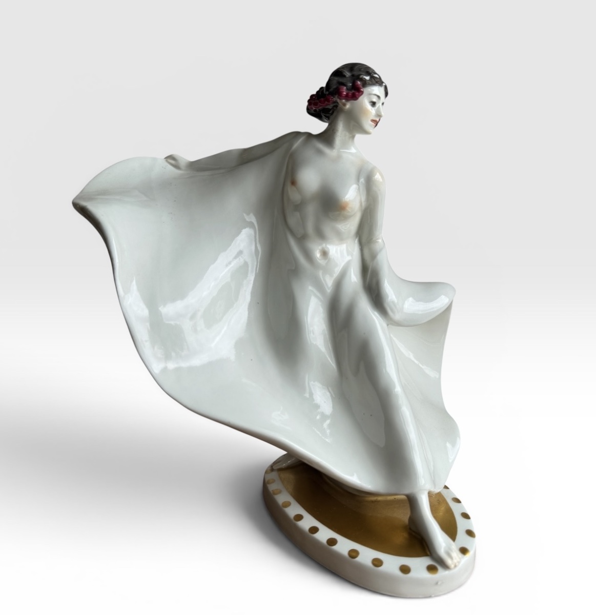 Meissen - Porcelain Figurine “the Dancer Loïe Fuller”-photo-4