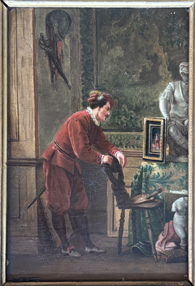 19th-century French School - The Painter's Studio 