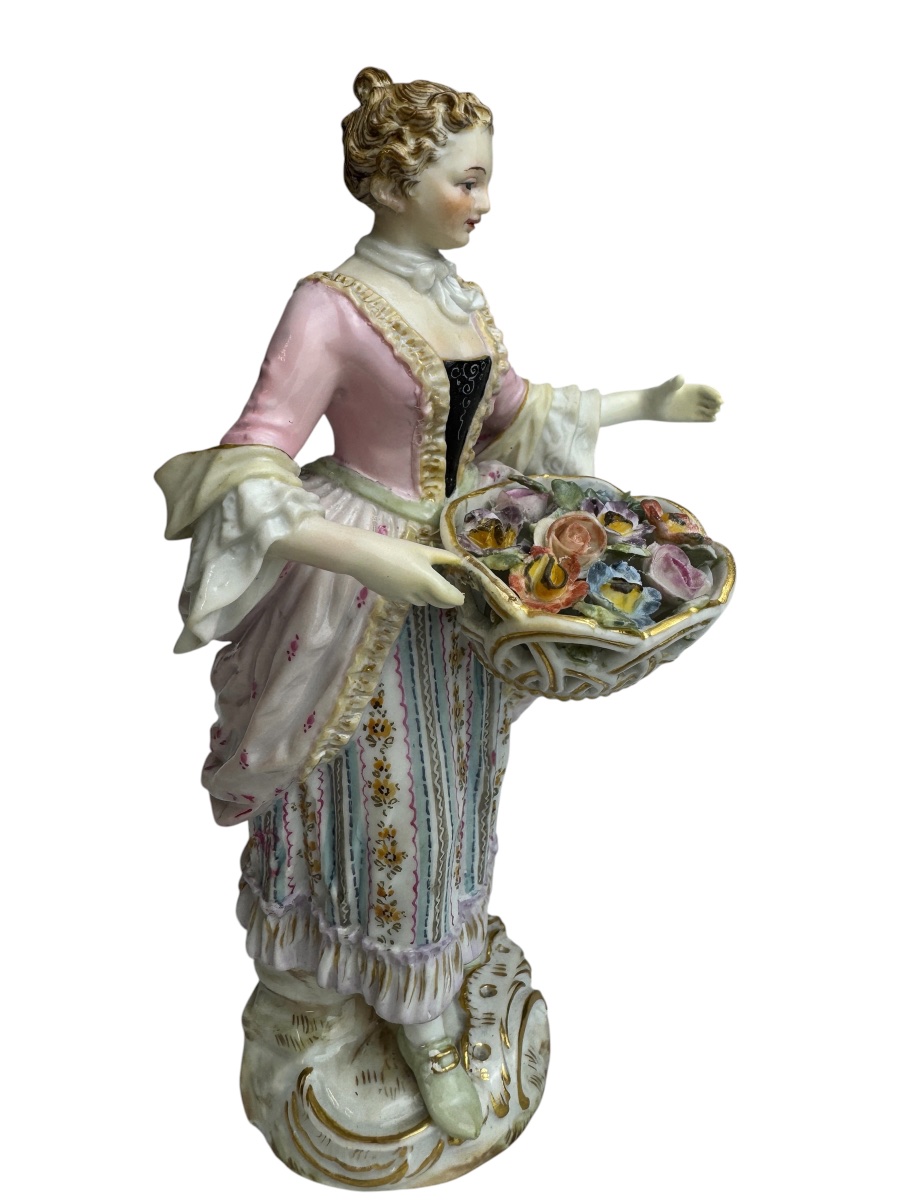 Meissen Figure en porcelaine, série Cris de Paris - Fleuriste-photo-2
