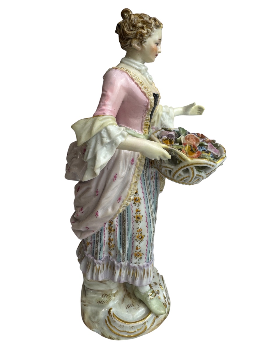 Meissen Figure en porcelaine, série Cris de Paris - Fleuriste-photo-4