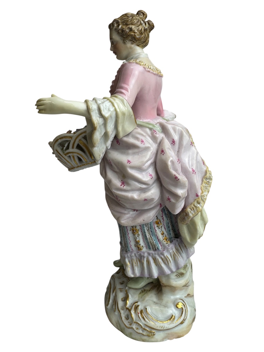 Meissen Figure en porcelaine, série Cris de Paris - Fleuriste-photo-1