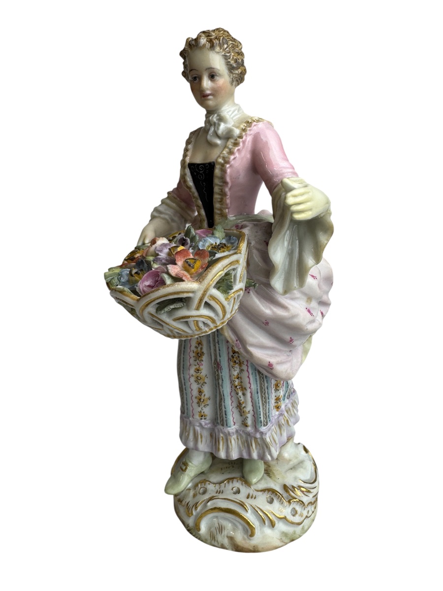 Meissen Figure en porcelaine, série Cris de Paris - Fleuriste-photo-3