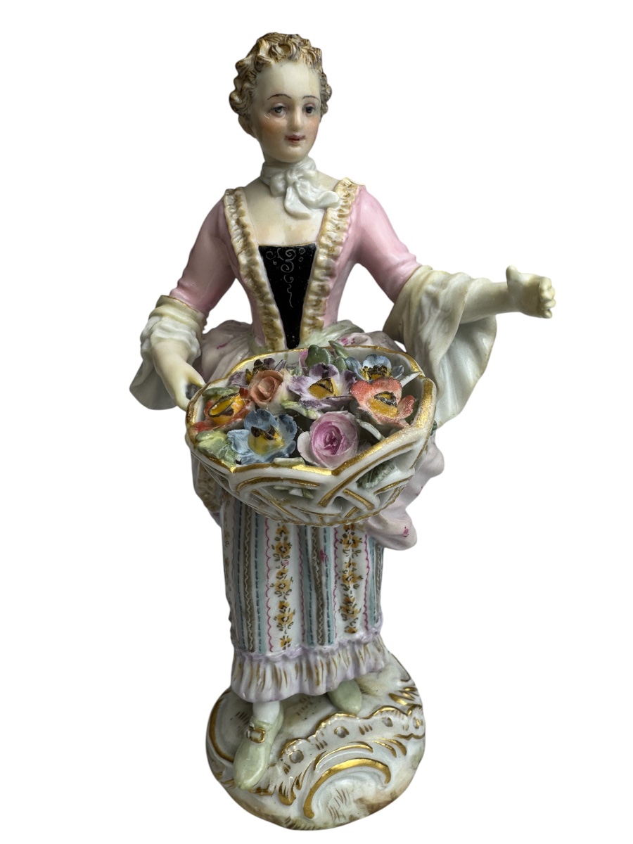 Meissen Figure en porcelaine, série Cris de Paris - Fleuriste