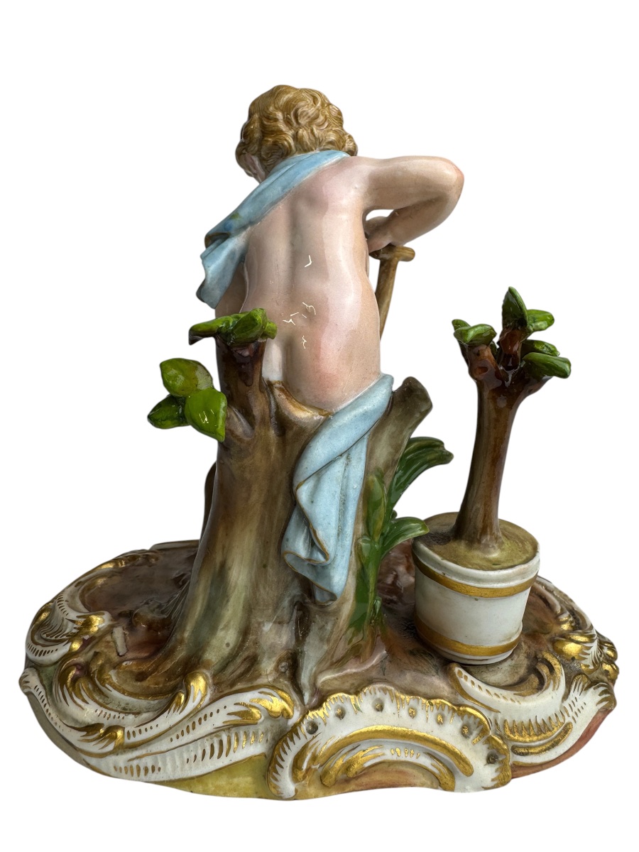 Meissen Figure en porcelaine, série Les Quatre Éléments, Allégorie – La Terre -photo-4