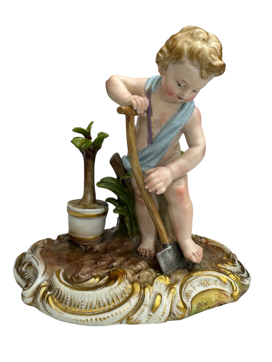 Meissen Figure en porcelaine, série Les Quatre Éléments, Allégorie – La Terre -photo-2