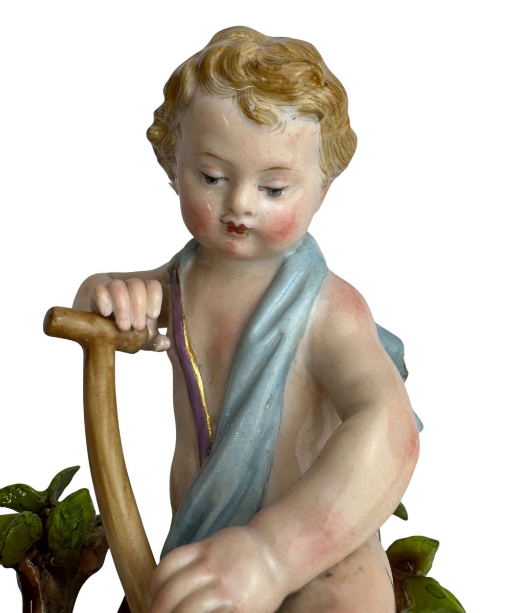 Meissen Figure en porcelaine, série Les Quatre Éléments, Allégorie – La Terre -photo-4