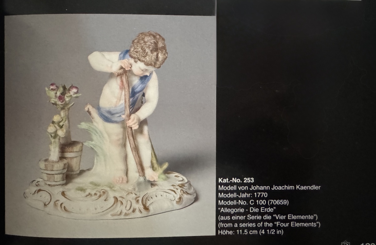 Meissen Figure en porcelaine, série Les Quatre Éléments, Allégorie – La Terre -photo-6