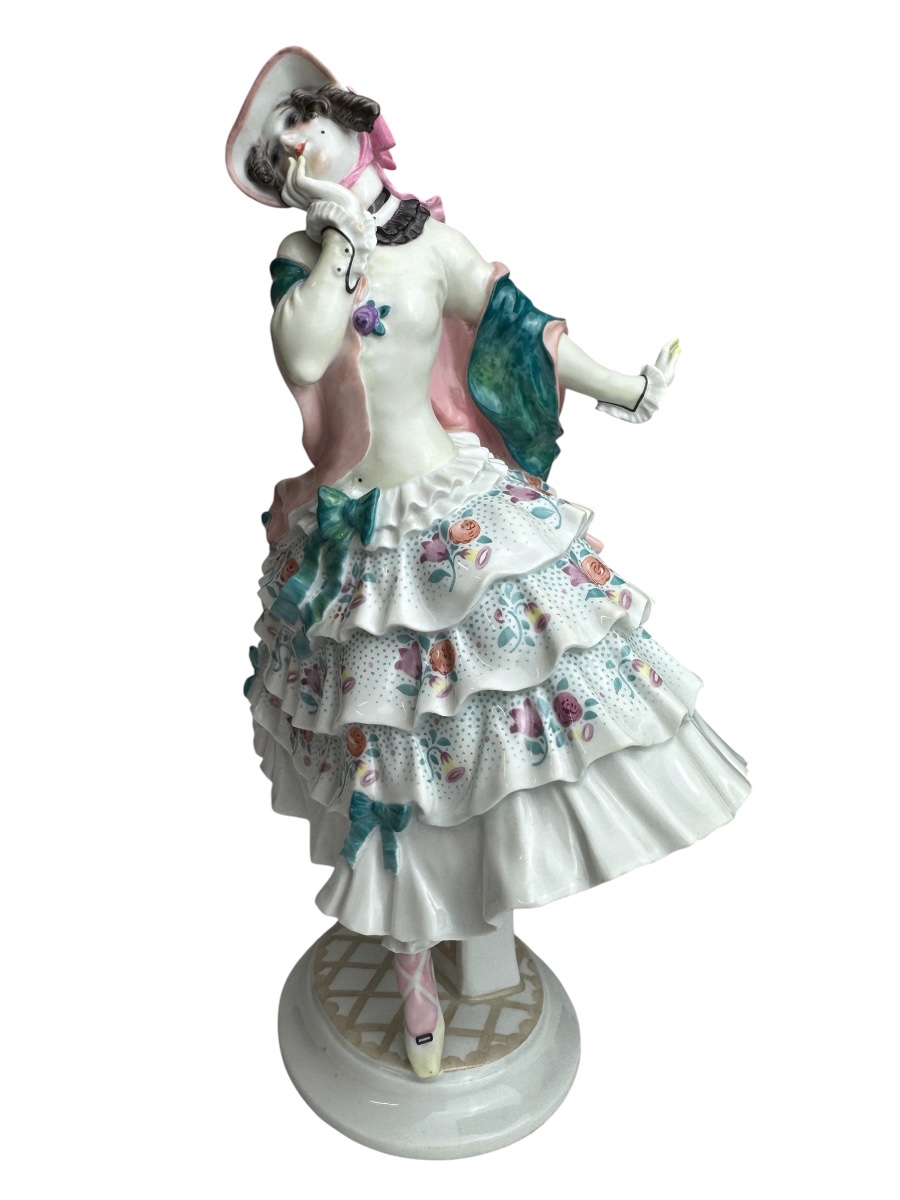 Meissen Estrella Figurine, From The Russian Ballet *carnival* By Paul Scheurich. -photo-2