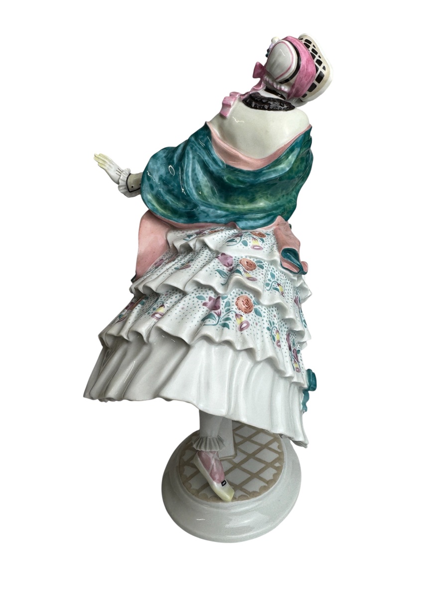 Meissen Estrella Figurine, From The Russian Ballet *carnival* By Paul Scheurich. -photo-3