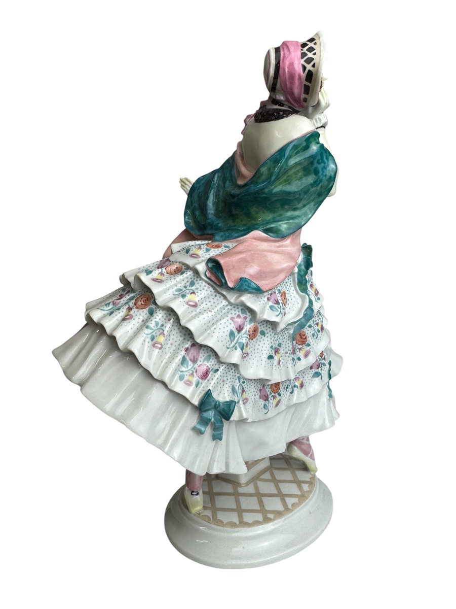 Meissen Estrella Figurine, From The Russian Ballet *carnival* By Paul Scheurich. -photo-4