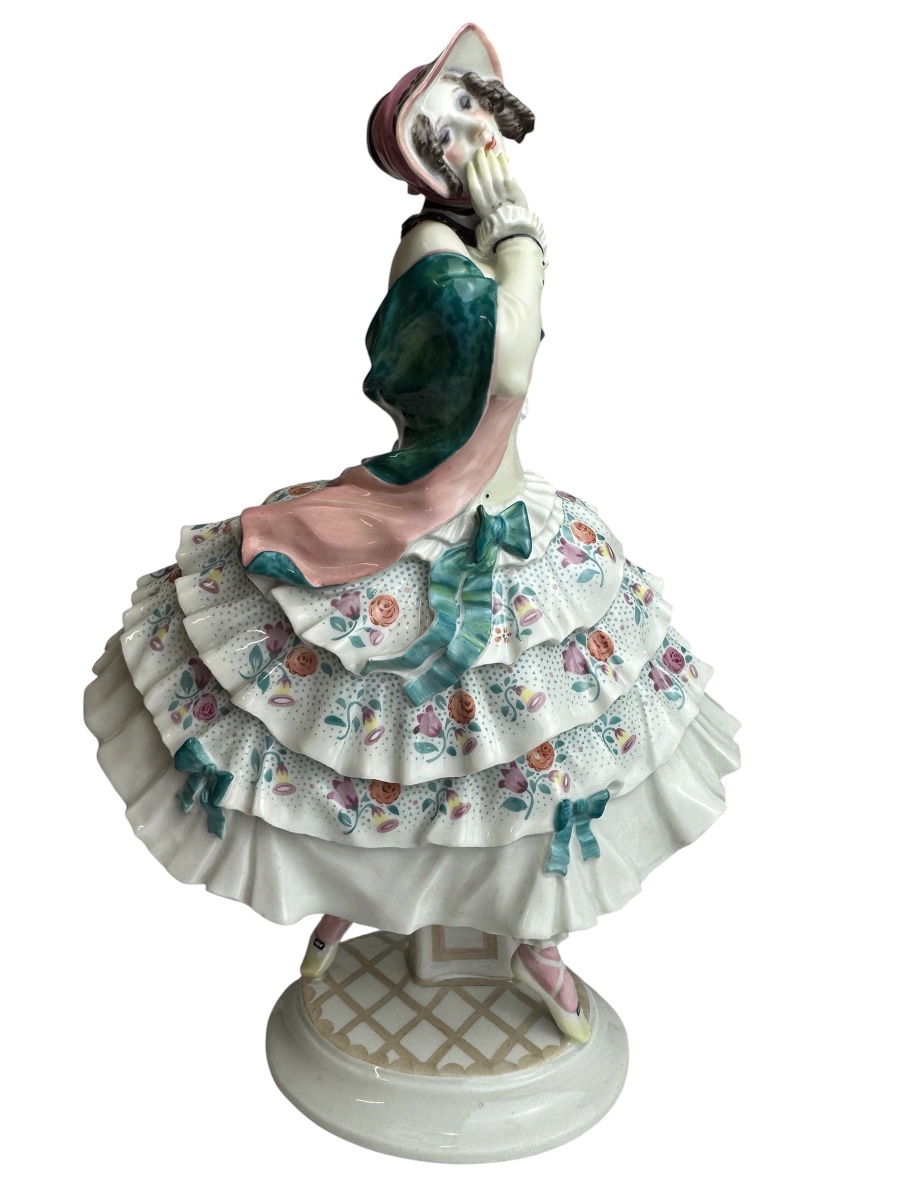 Meissen Estrella Figurine, From The Russian Ballet *carnival* By Paul Scheurich. -photo-5