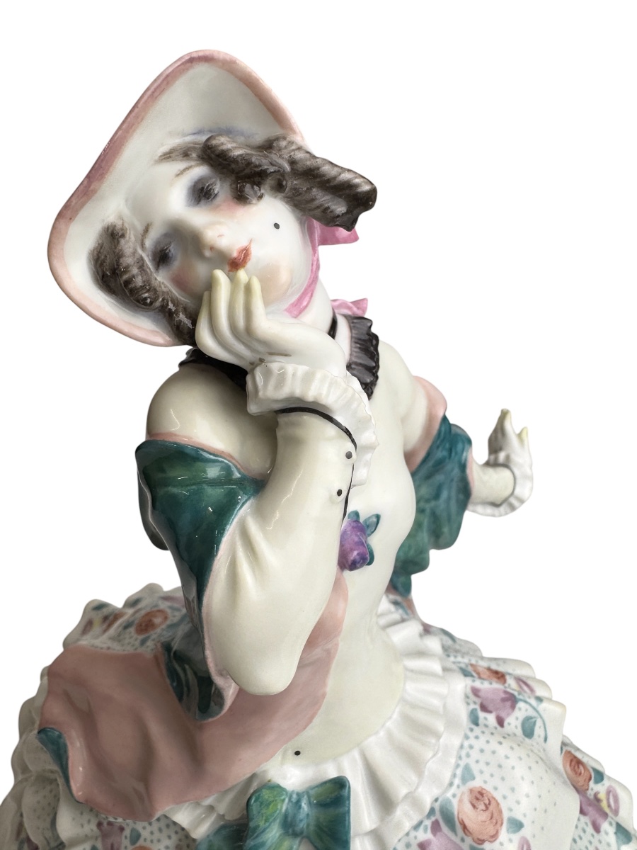 Meissen Estrella Figurine, From The Russian Ballet *carnival* By Paul Scheurich. -photo-6