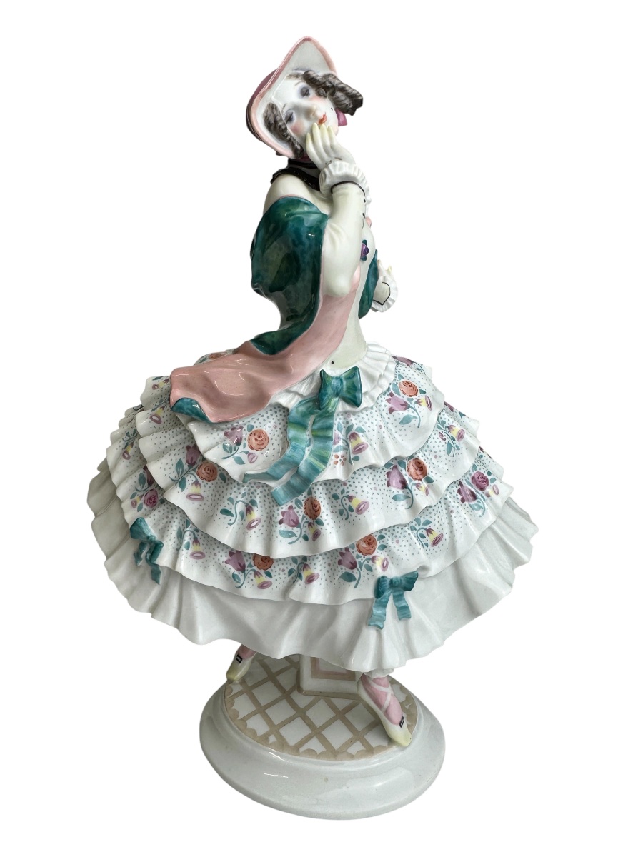 Meissen Estrella Figurine, From The Russian Ballet *carnival* By Paul Scheurich. 