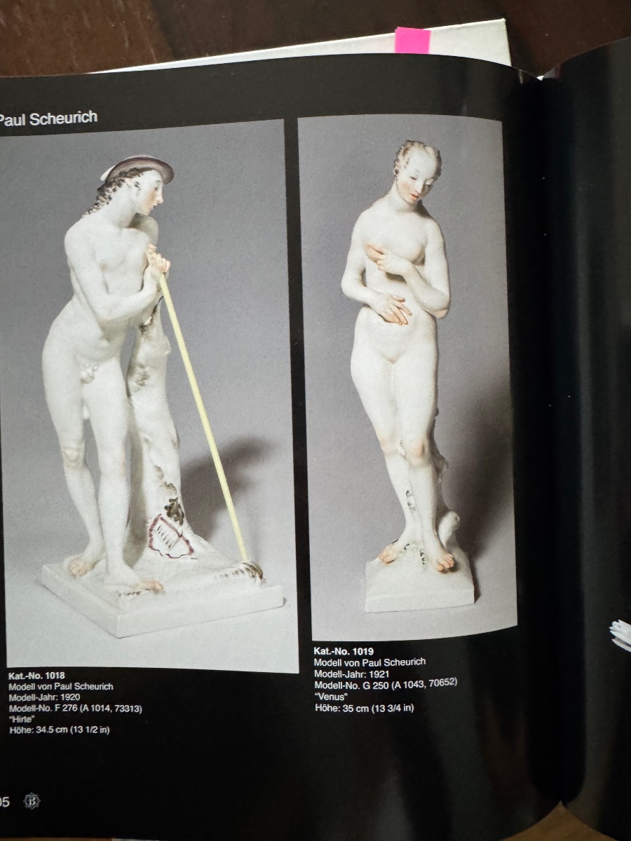 Modèle de Paul Scheurich, figure de Vénus en porcelaine de Meissen -photo-5