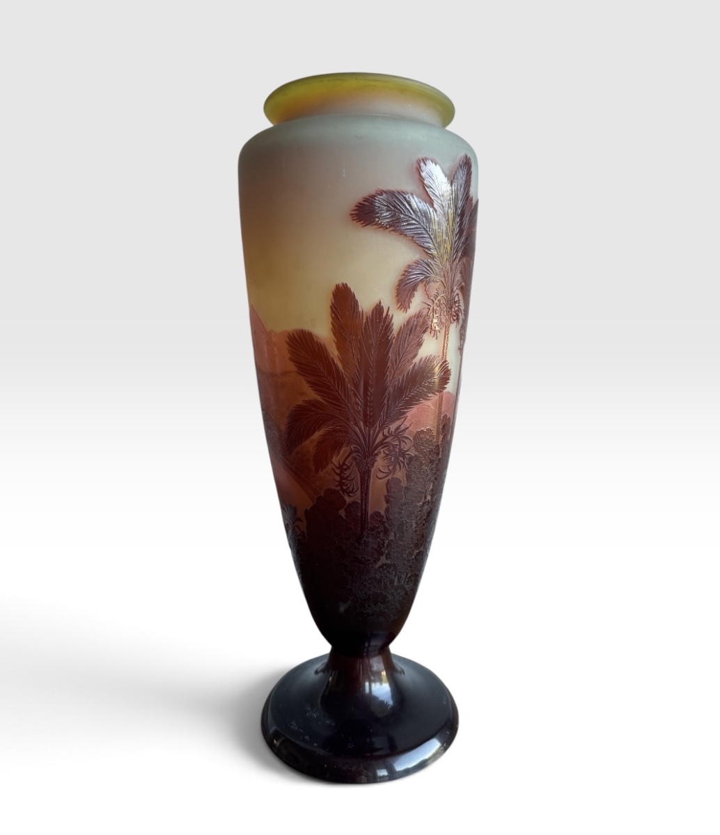 Gallé Vase, Rio De Janeiro - Botafogo Beach And Corcovado -photo-2