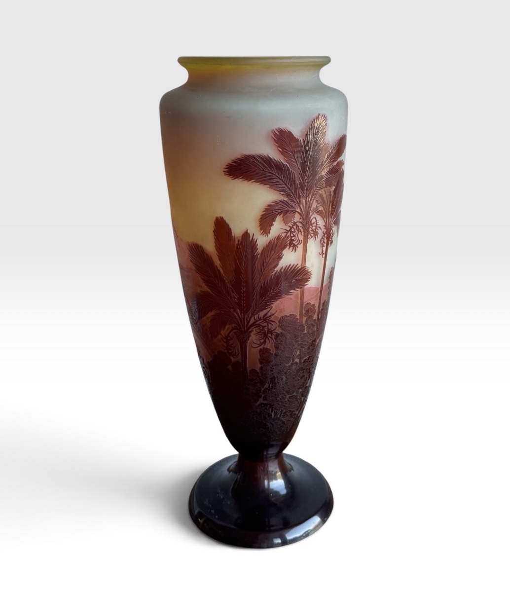 Gallé Vase, Rio De Janeiro - Botafogo Beach And Corcovado -photo-4