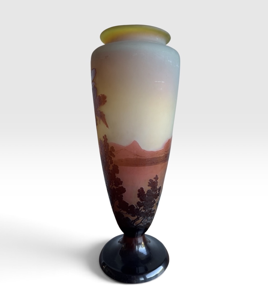 Gallé Vase, Rio De Janeiro - Botafogo Beach And Corcovado -photo-3