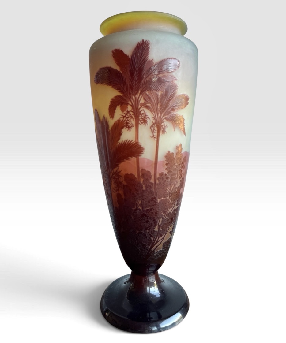 Gallé Vase, Rio De Janeiro - Botafogo Beach And Corcovado 