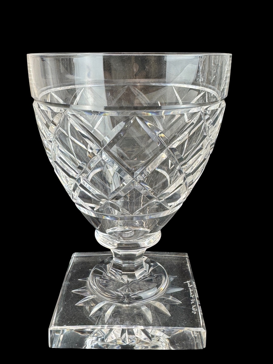 Val Saint Lambert "gondole" Model, "losange" Size - Water Glass. -photo-1