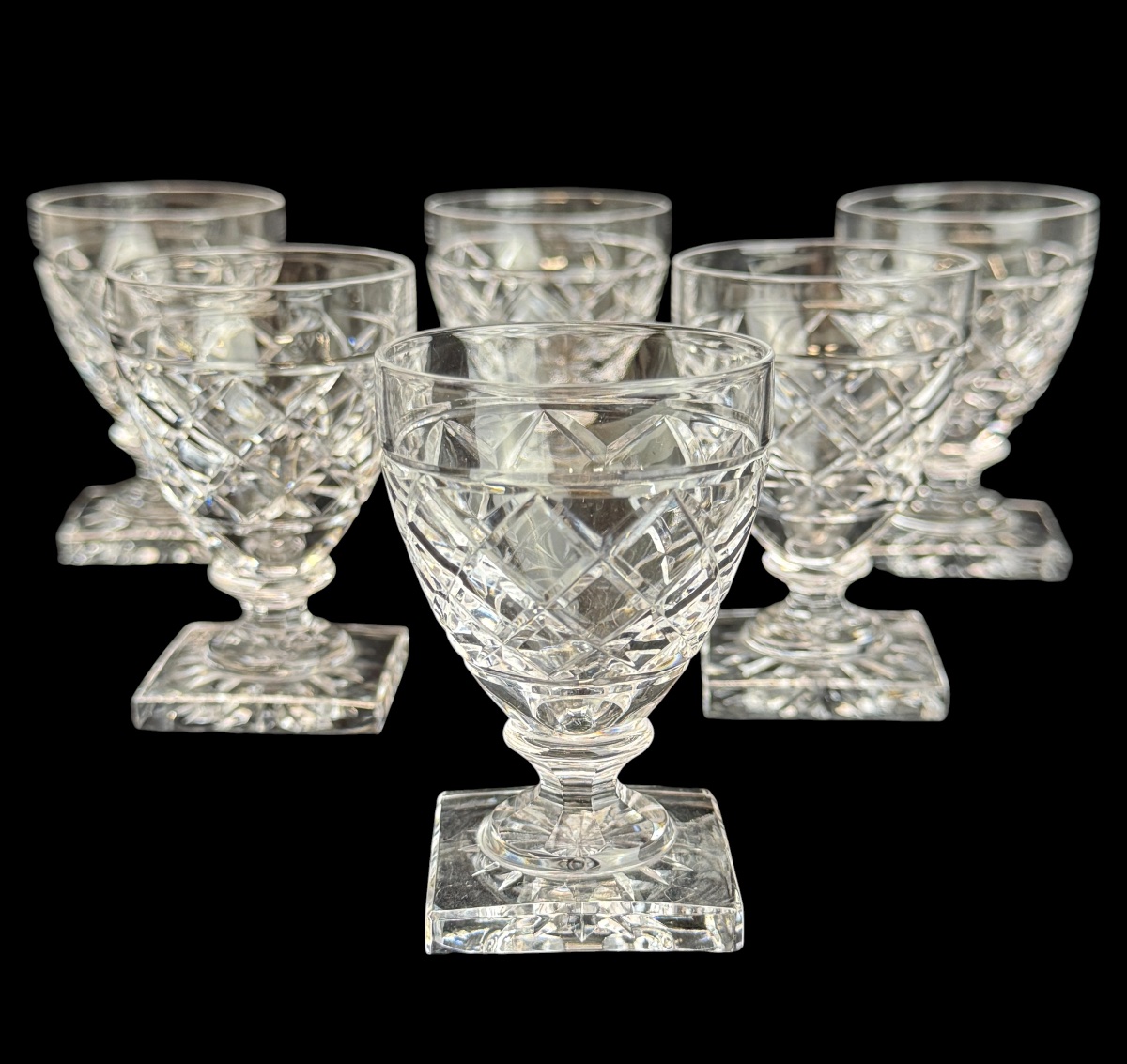 Val Saint Lambert, Gondole Model, Losange Size - Liqueur Glass. -photo-2