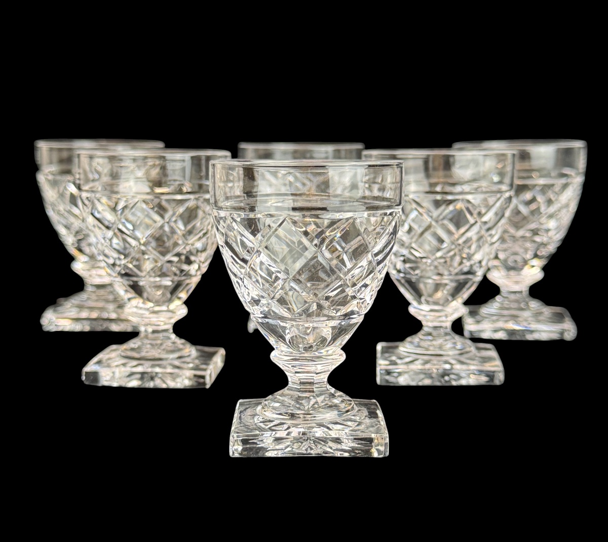 Val Saint Lambert, Gondole Model, Losange Size - Liqueur Glass. -photo-3
