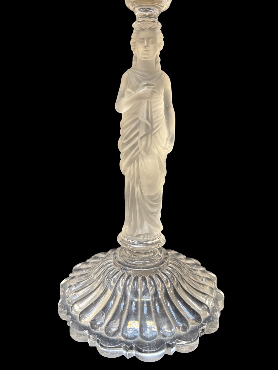 Baccarat - Crystal Chandelier Decorated With A Caryatid-photo-2